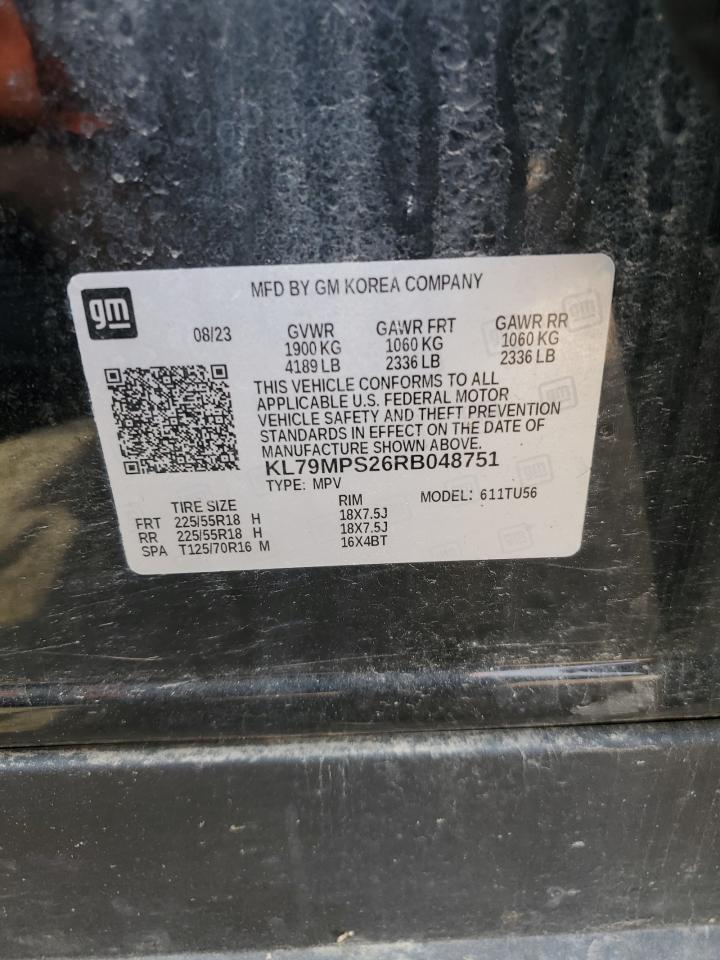 2024 Chevrolet Trailblazer Lt VIN: KL79MPS26RB048751 Lot: 59489545