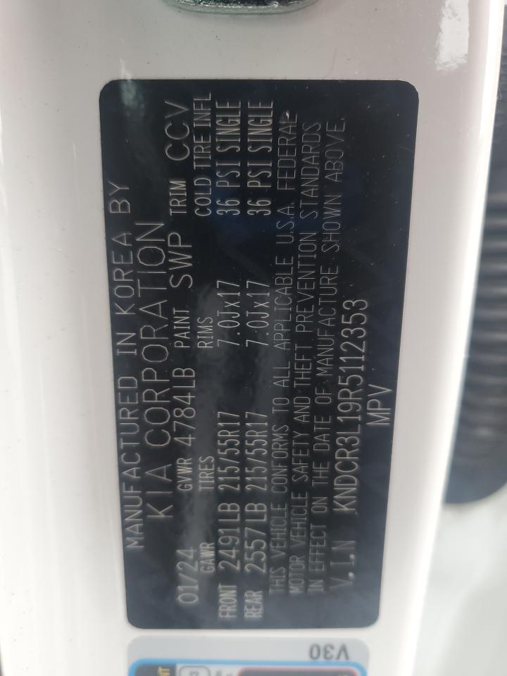 2024 Kia Niro Wind VIN: KNDCR3L19R5112353 Lot: 60915425