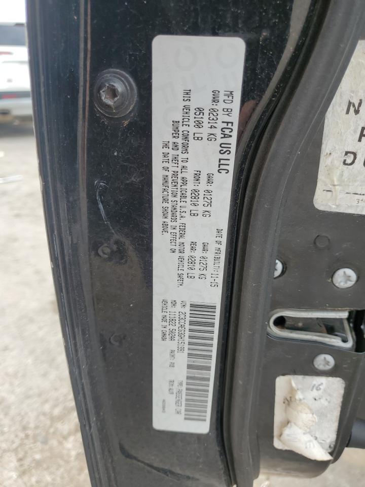 2016 Chrysler 300C VIN: 2C3CCAEG3GH151991 Lot: 60524875