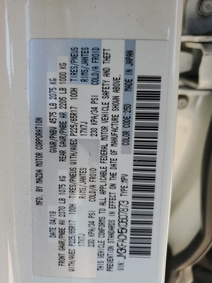 2019 Mazda Cx-5 Touring VIN: JM3KFACM5K0607873 Lot: 62953565