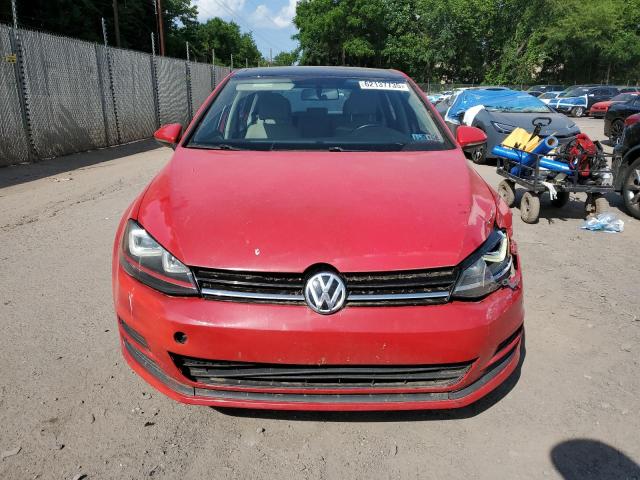 Hatchbacks VOLKSWAGEN GOLF 2015 Czerwony