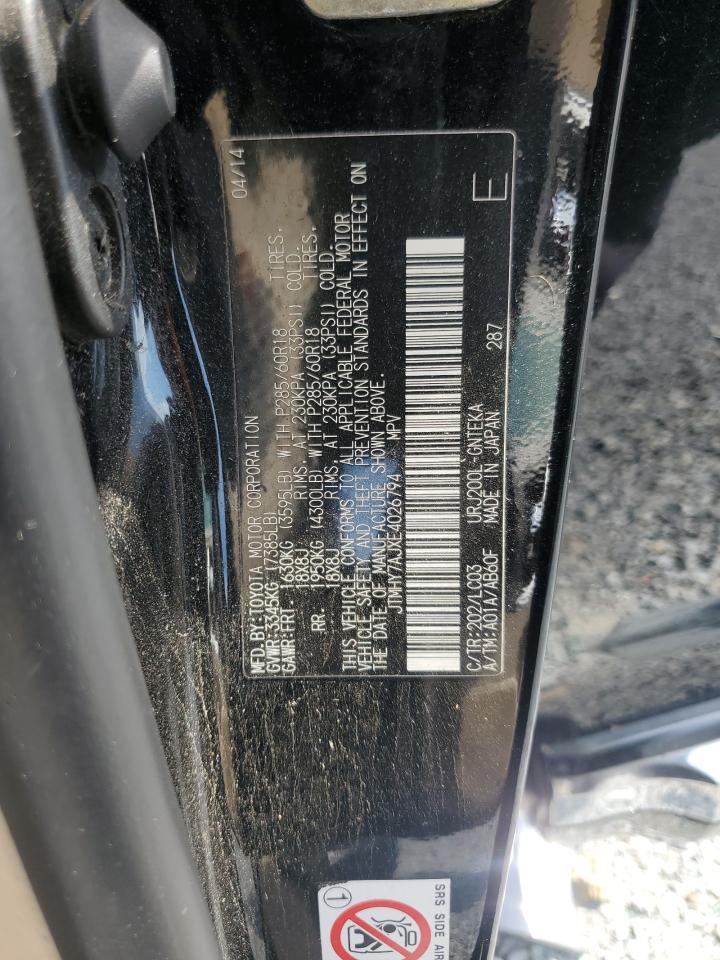2014 Toyota Land Cruiser VIN: JTMHY7AJXE4026794 Lot: 62841925