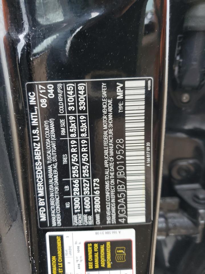 2018 Mercedes-Benz Gle 350 VIN: 4JGDA5JB7JB019528 Lot: 60884475