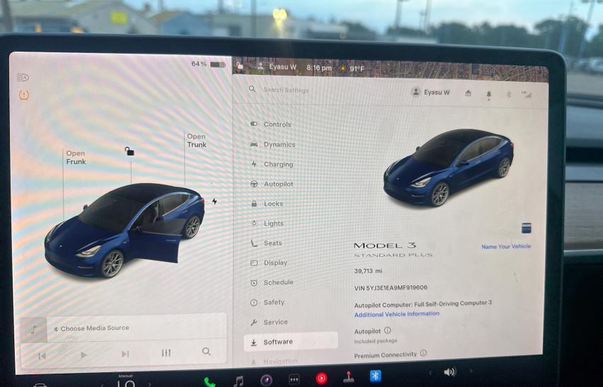  TESLA MODEL 3 2021 Czarny