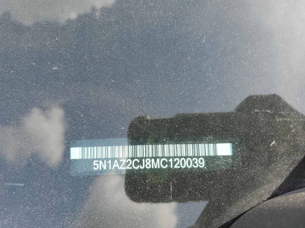 2021 Nissan Murano Sl VIN: 5N1AZ2CJ8MC120039 Lot: 60817175