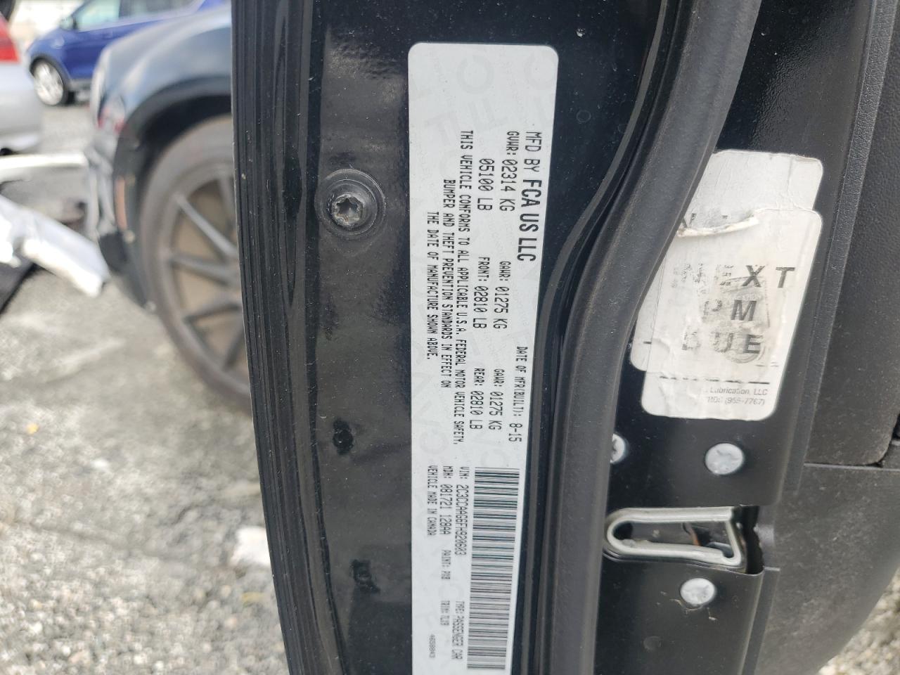 2015 Chrysler 300 Limited VIN: 2C3CCAAG6FH920603 Lot: 61218455