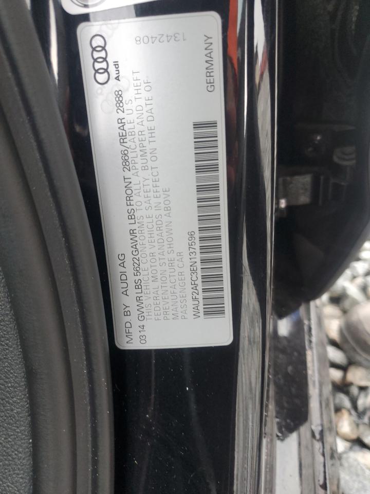 2014 Audi S6 VIN: WAUF2AFC3EN137596 Lot: 62087605