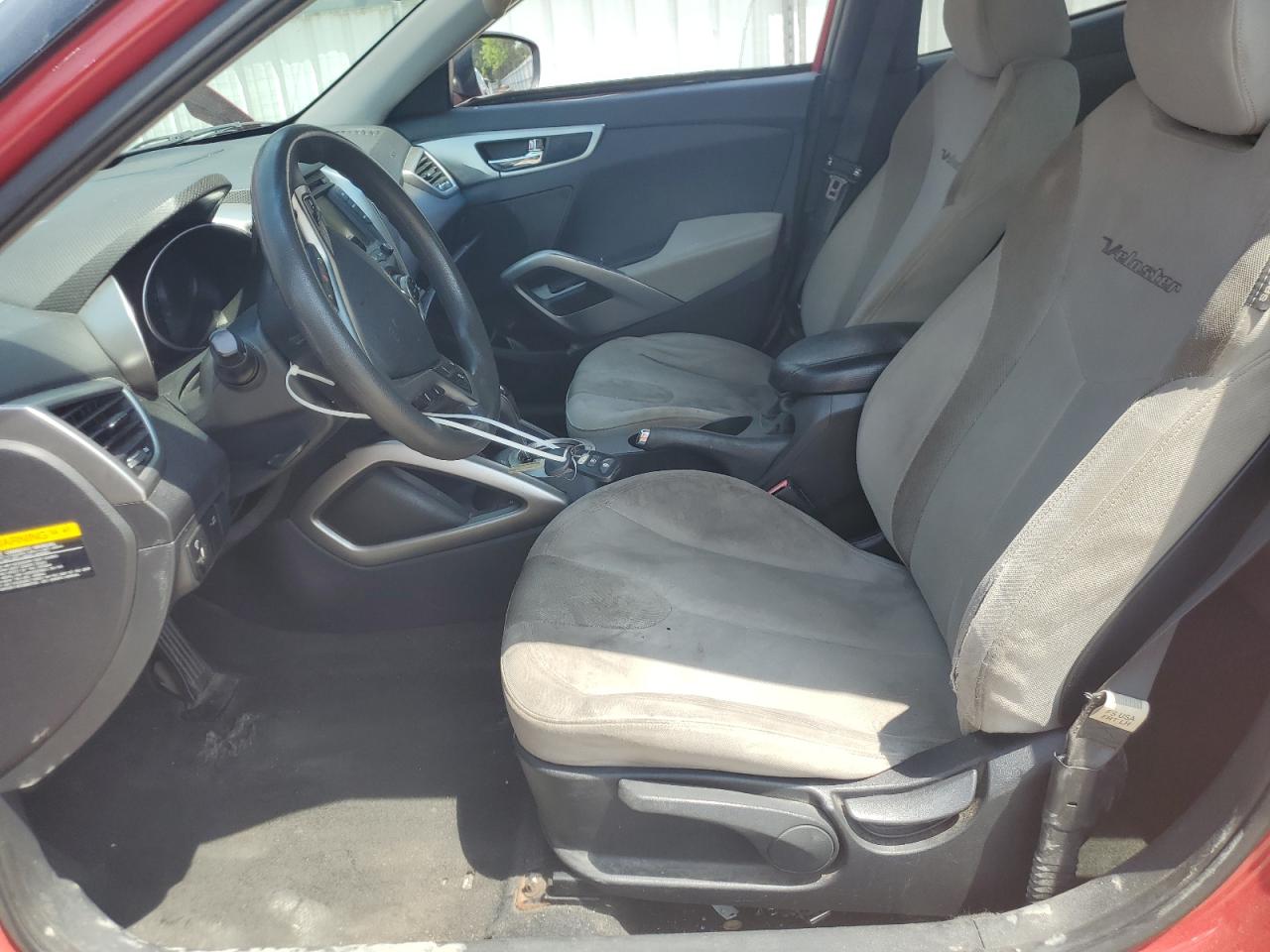 2012 Hyundai Veloster VIN: KMHTC6AD8CU075367 Lot: 62167065
