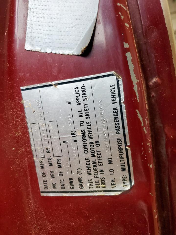 1987 Dodge Ram Van B250 VIN: 2B6HB23T5HK287672 Lot: 60912255