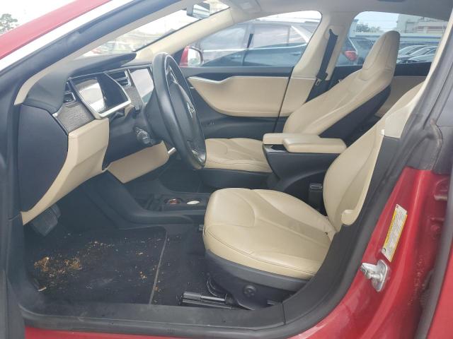 Hatchbacks TESLA MODEL S 2013 Czerwony