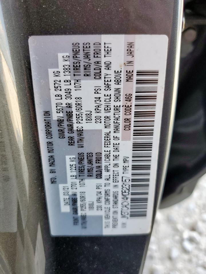 2021 Mazda Cx-9 Touring VIN: JM3TCACY4M0523157 Lot: 59962785