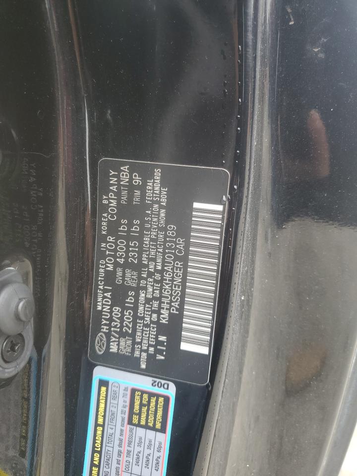 2010 Hyundai Genesis Coupe 3.8L VIN: KMHHU6KH6AU013189 Lot: 61177785