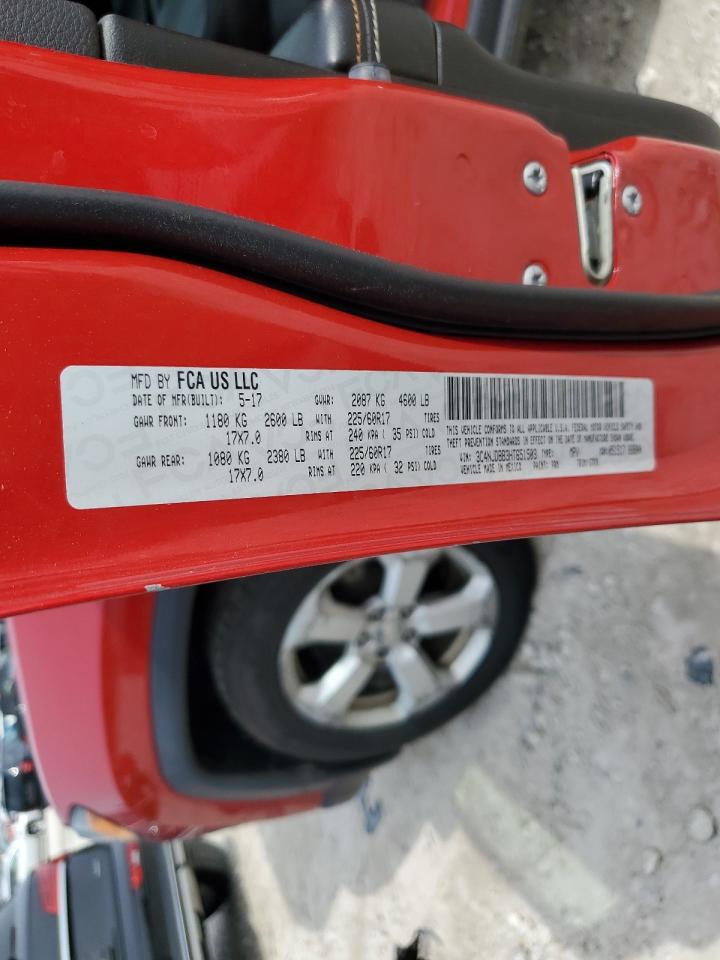 2017 Jeep Compass Latitude VIN: 3C4NJDBB3HT651503 Lot: 60605065