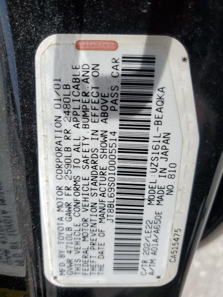 2001 Lexus Gs 430 VIN: JT8BL69S010005514 Lot: 62139155