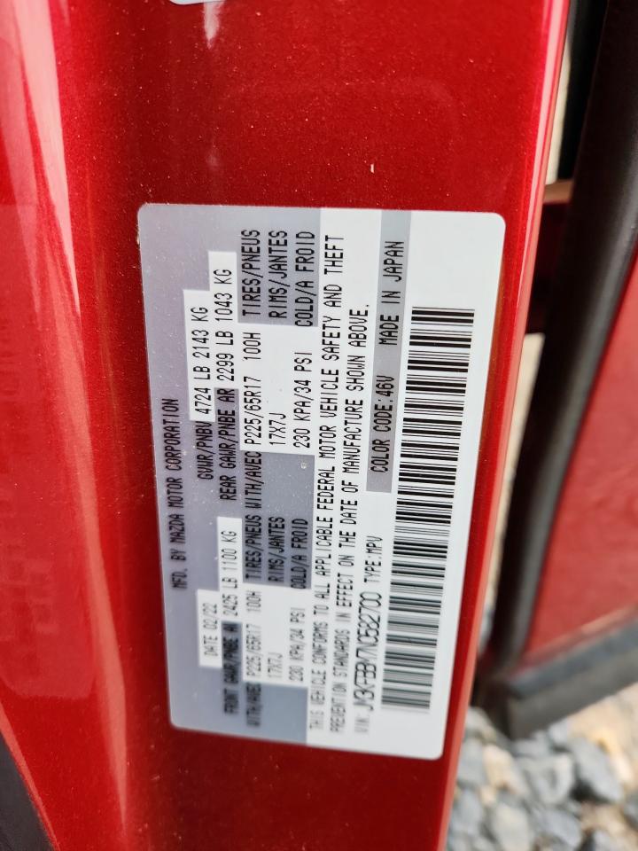 2022 Mazda Cx-5 Select VIN: JM3KFBBM7N0582700 Lot: 63057285