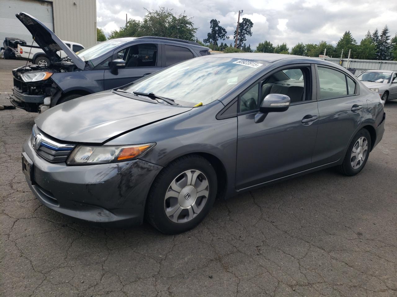 2012 Honda Civic Hybrid L en Venta en Woodburn, OR - Front End