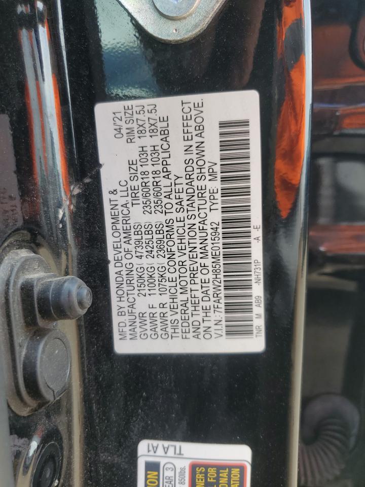 2021 Honda Cr-V Exl VIN: 7FARW2H85ME015942 Lot: 62811805