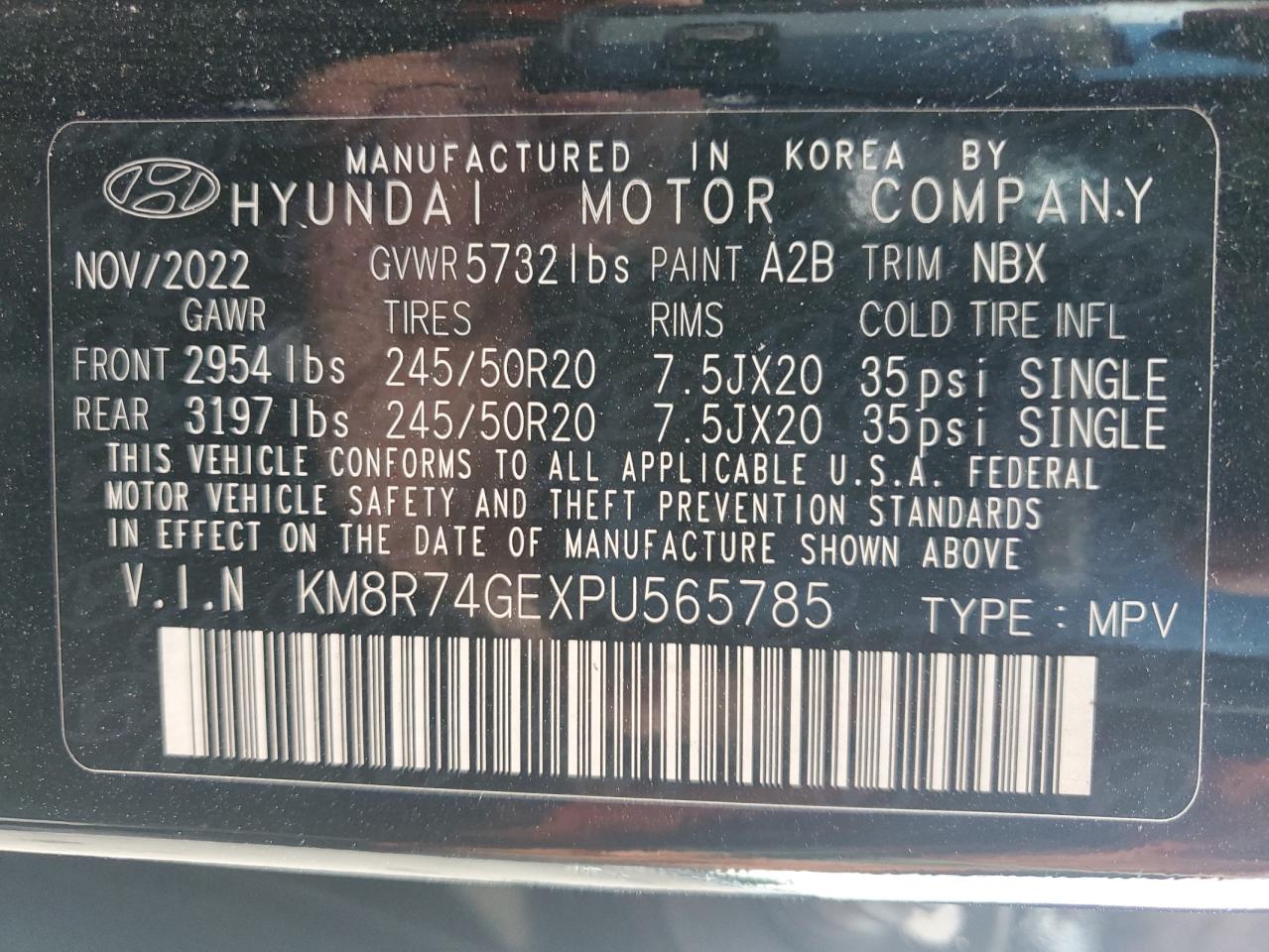 2023 Hyundai Palisade Calligraphy VIN: KM8R74GEXPU565785 Lot: 62294205