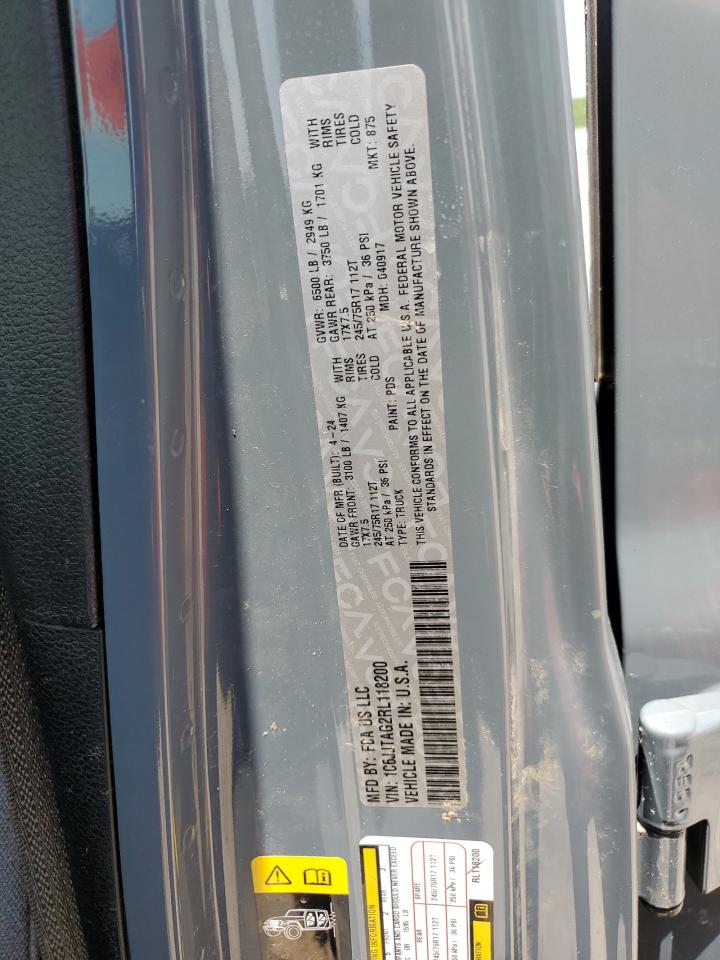 2024 Jeep Gladiator Sport VIN: 1C6JJTAG2RL118200 Lot: 62333305