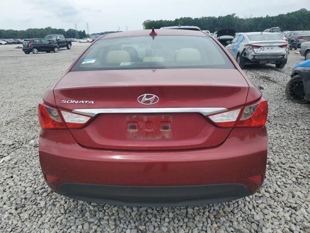  HYUNDAI SONATA 2014 Czerwony