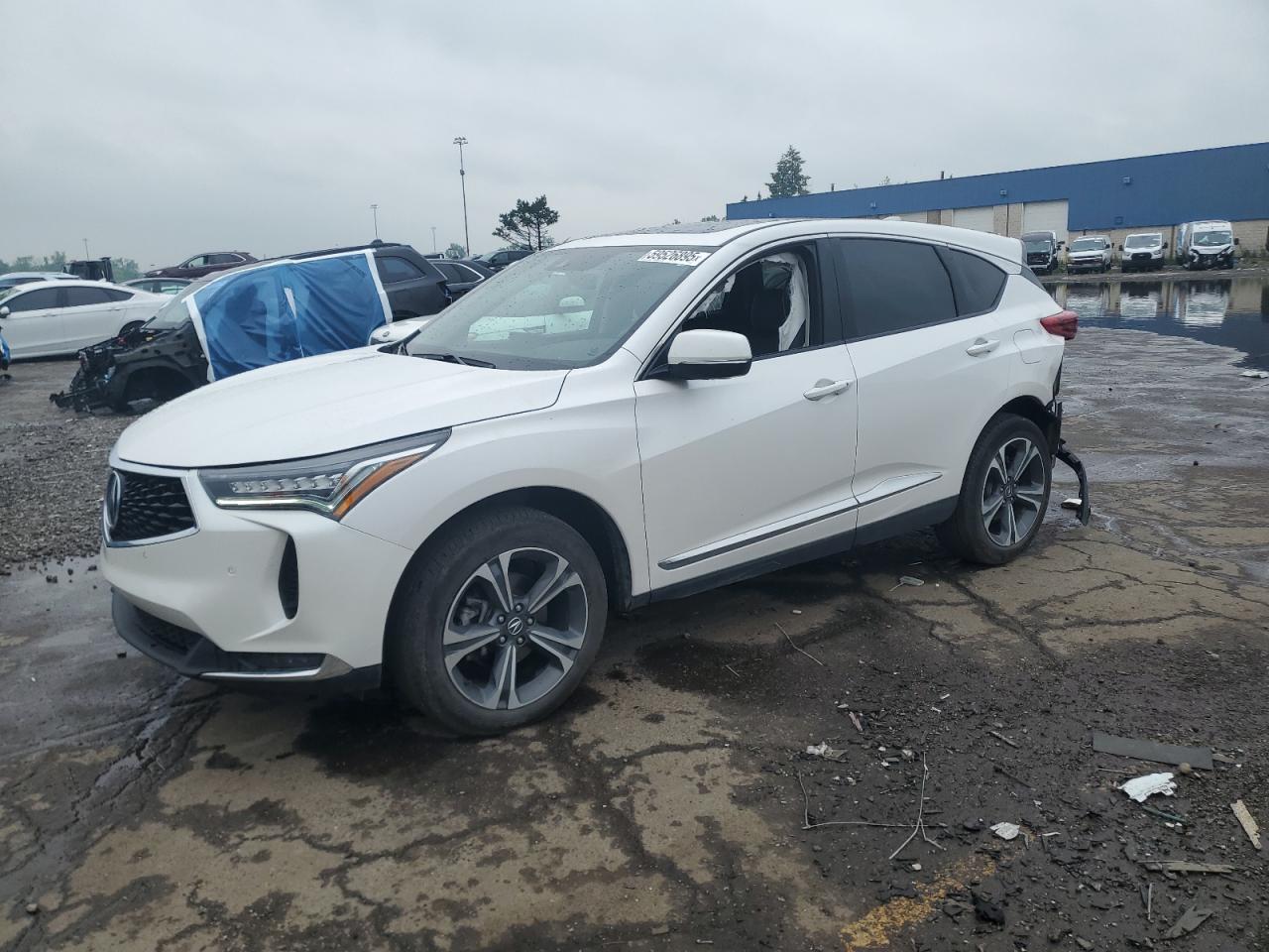 2023 Acura Rdx Advance იყიდება Woodhaven-ში, MI - Rear End