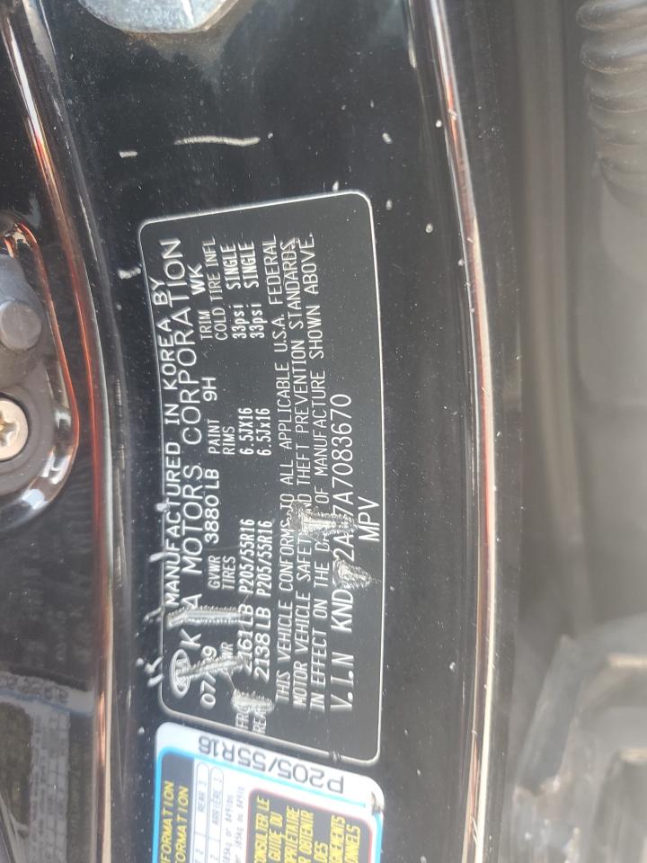 2010 Kia Soul + VIN: KNDJT2A27A7083670 Lot: 62708185