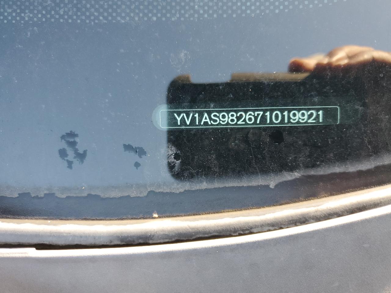 2007 Volvo S80 3.2 VIN: YV1AS982671019921 Lot: 60802605