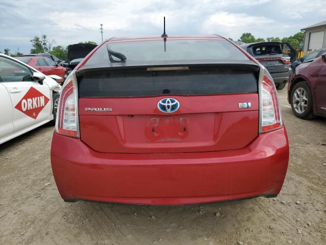  TOYOTA PRIUS 2012 Czerwony