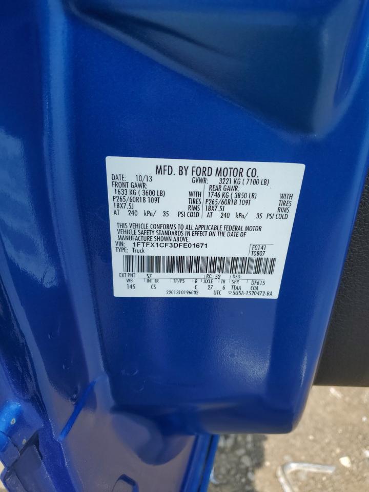 FORD F-150 2013 VIN 1FTFX1CF3DFE01671 фото 12