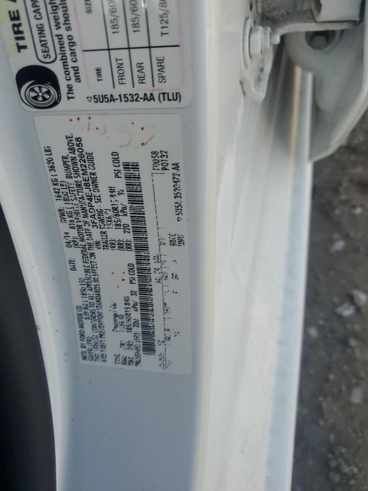 2014 Ford Fiesta Se VIN: 3FADP4EJ8EM226058 Lot: 62785125
