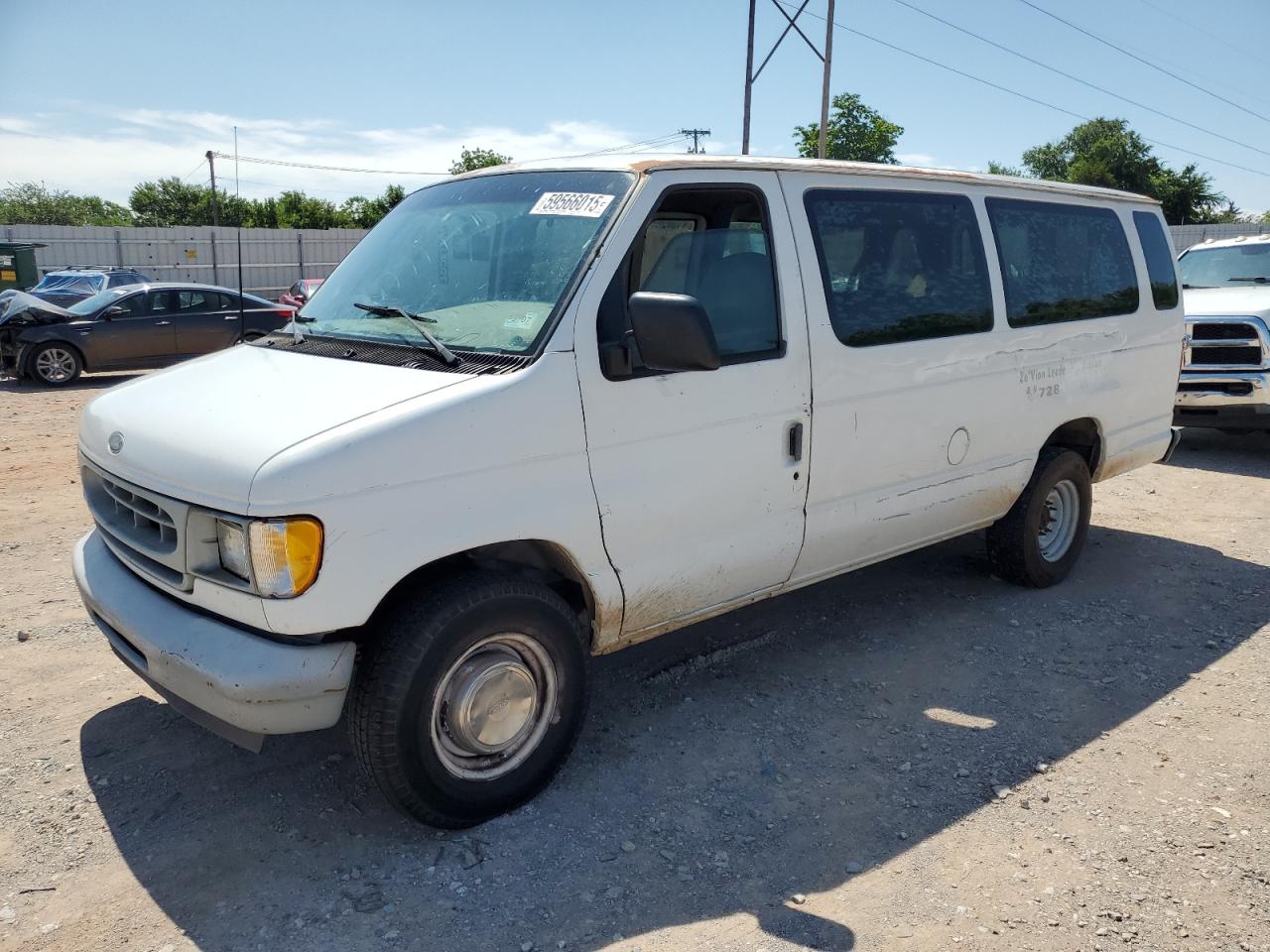 2002 Ford Econoline E350 Super Duty Wagon за продажба в Oklahoma City, OK - All Over
