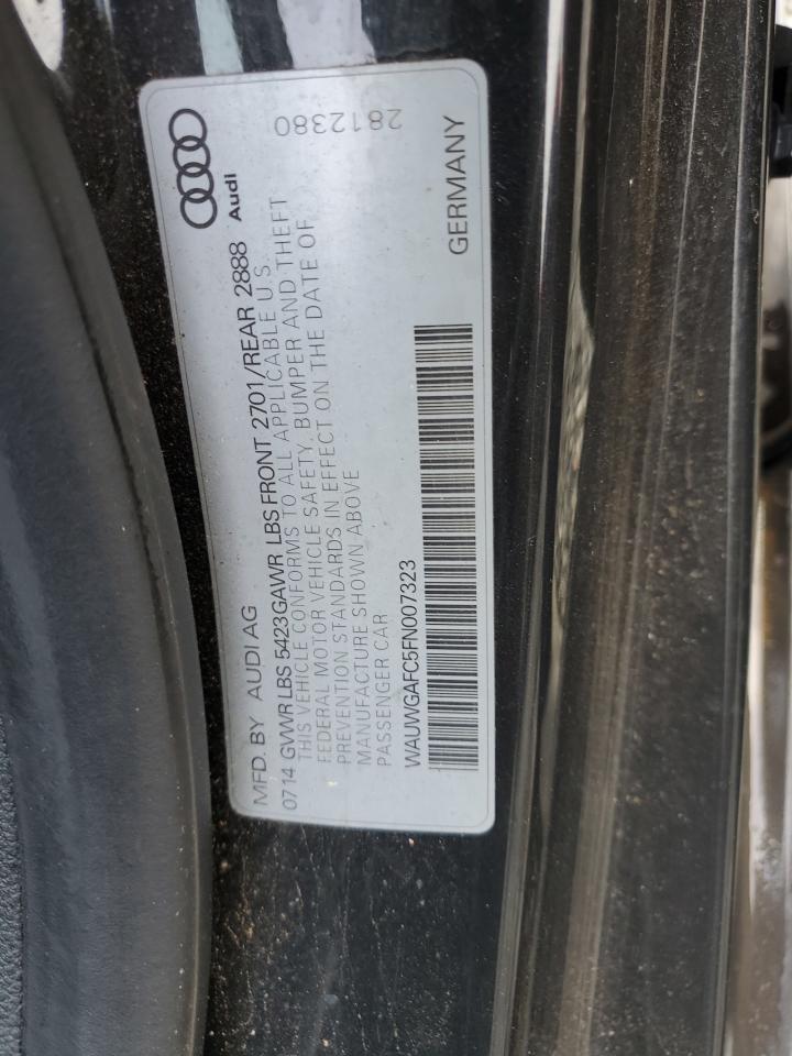 2015 Audi A7 Premium Plus VIN: WAUWGAFC5FN007323 Lot: 60705205