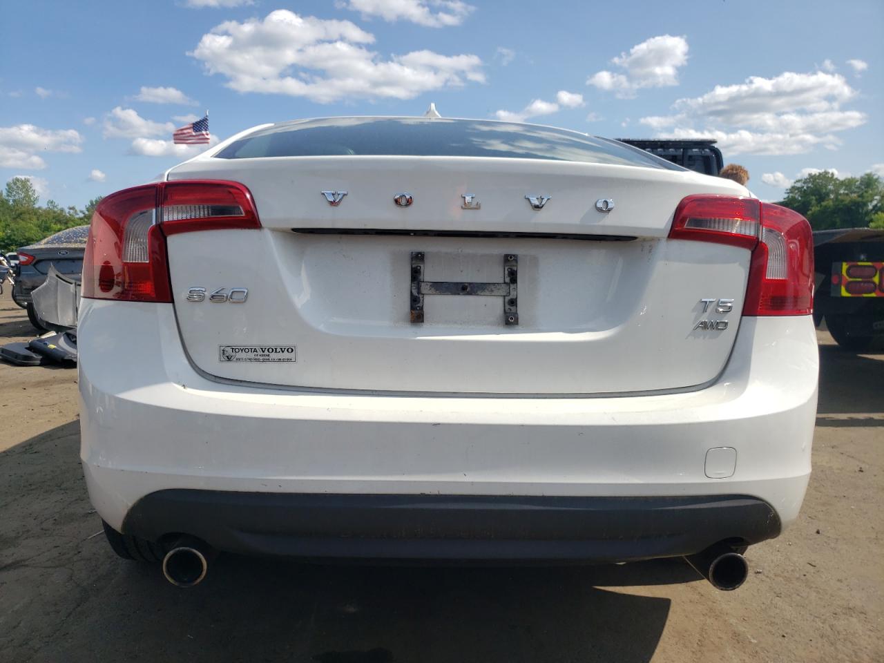 2013 Volvo S60 T5 VIN: YV1612FH0D2206696 Lot: 59562265
