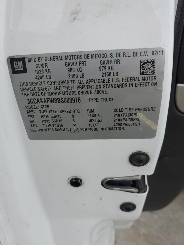2011 Chevrolet Hhr Panel Ls VIN: 3GCAAAFW8BS608976 Lot: 62056525