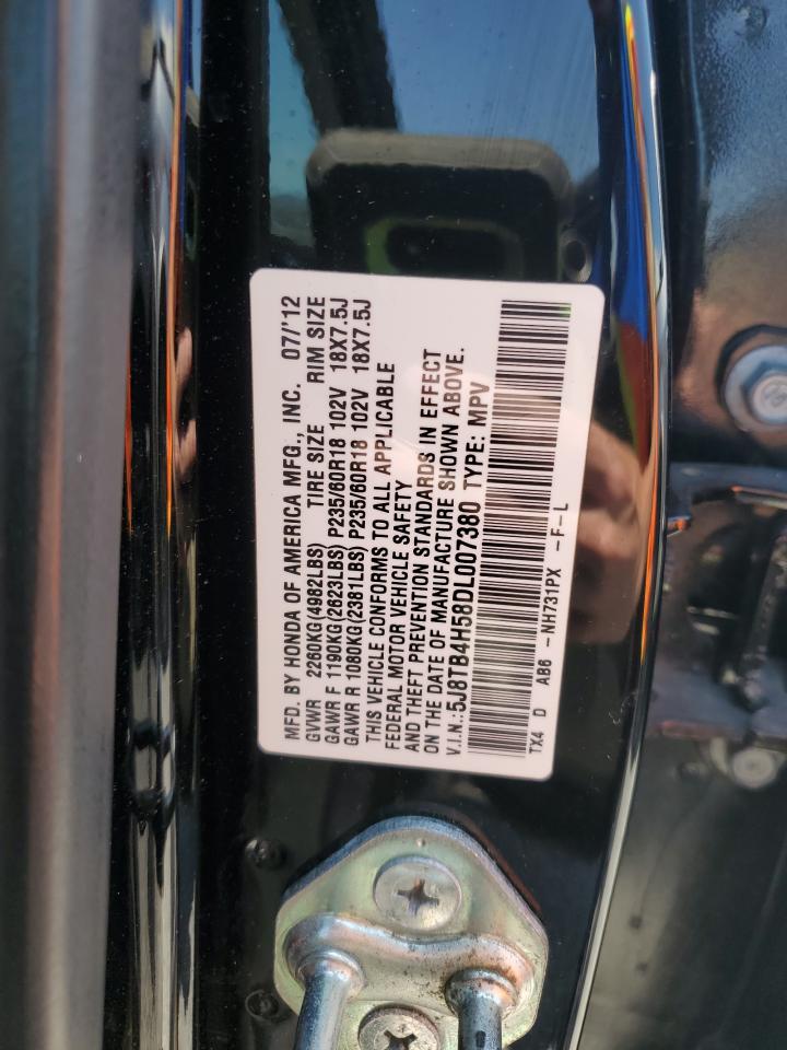 2013 Acura Rdx Technology VIN: 5J8TB4H58DL007380 Lot: 61757685