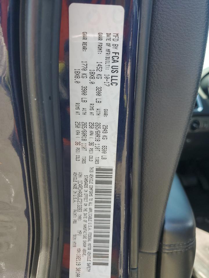 2018 Dodge Durango Sxt VIN: 1C4RDHAG8JC213283 Lot: 60148105