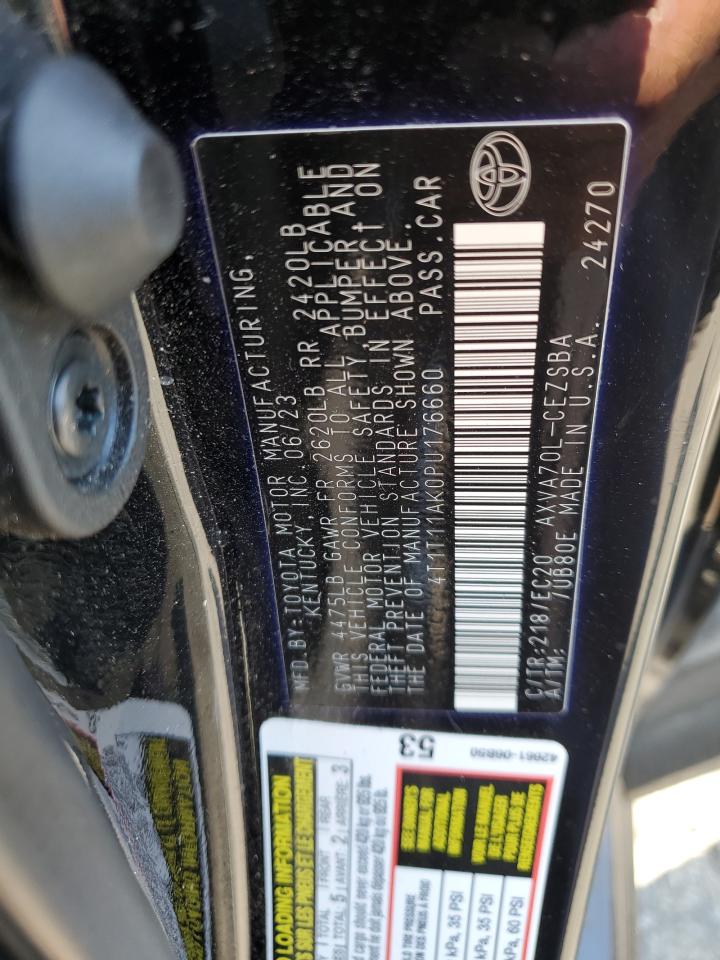 2023 Toyota Camry Se Night Shade VIN: 4T1T11AK0PU176660 Lot: 63115335