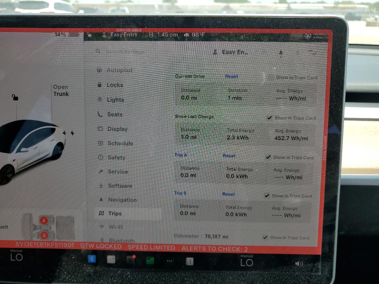TESLA MODEL 3 2019 VIN 5YJ3E1EB1KF511901 фото 9
