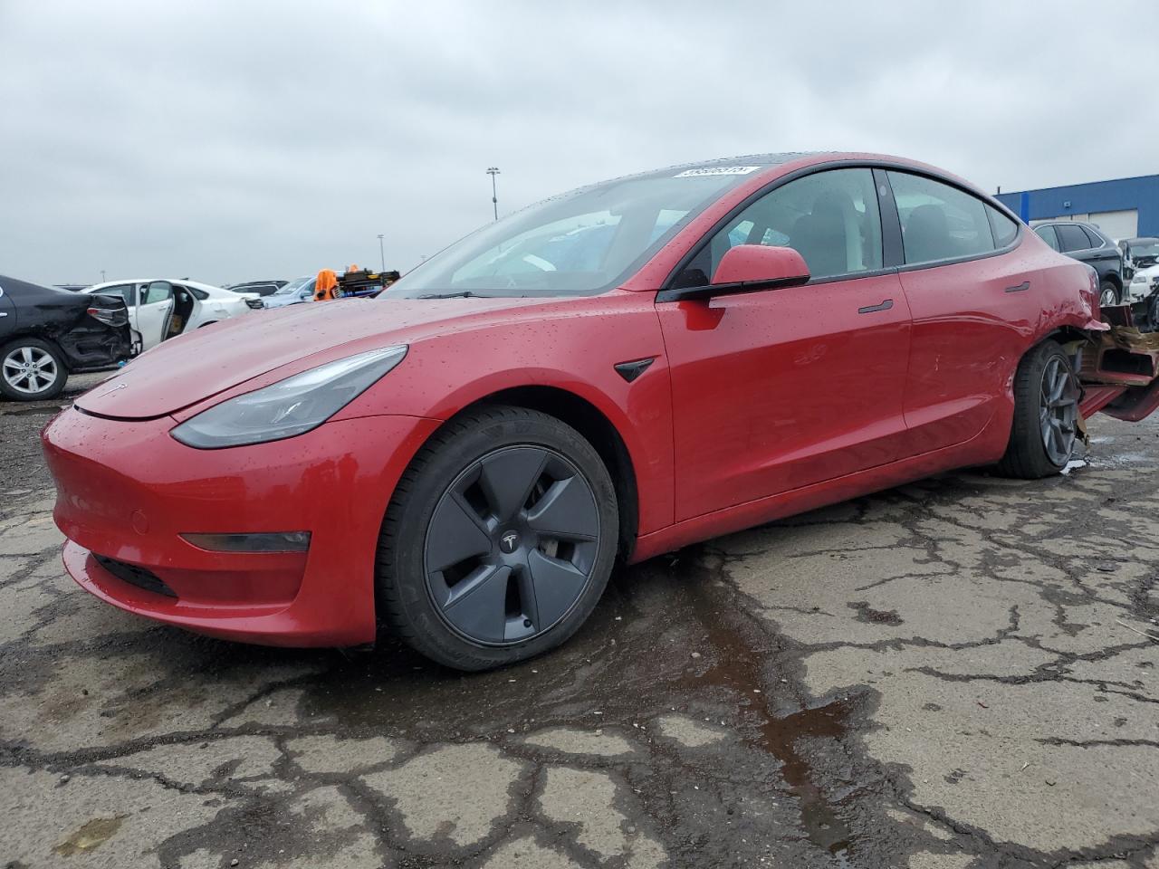 2022 Tesla Model 3 de vânzare în Woodhaven, MI - Rear End