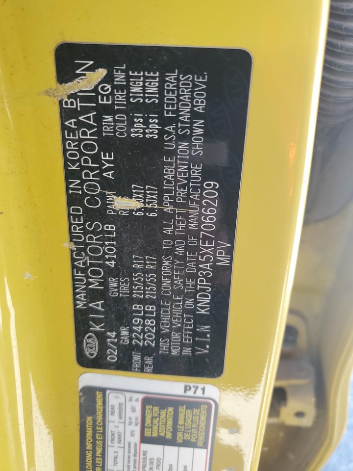 2014 Kia Soul + VIN: KNDJP3A5XE7066209 Lot: 63124725