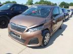 2015 PEUGEOT 108 ACTIVE for sale at Copart SANDY