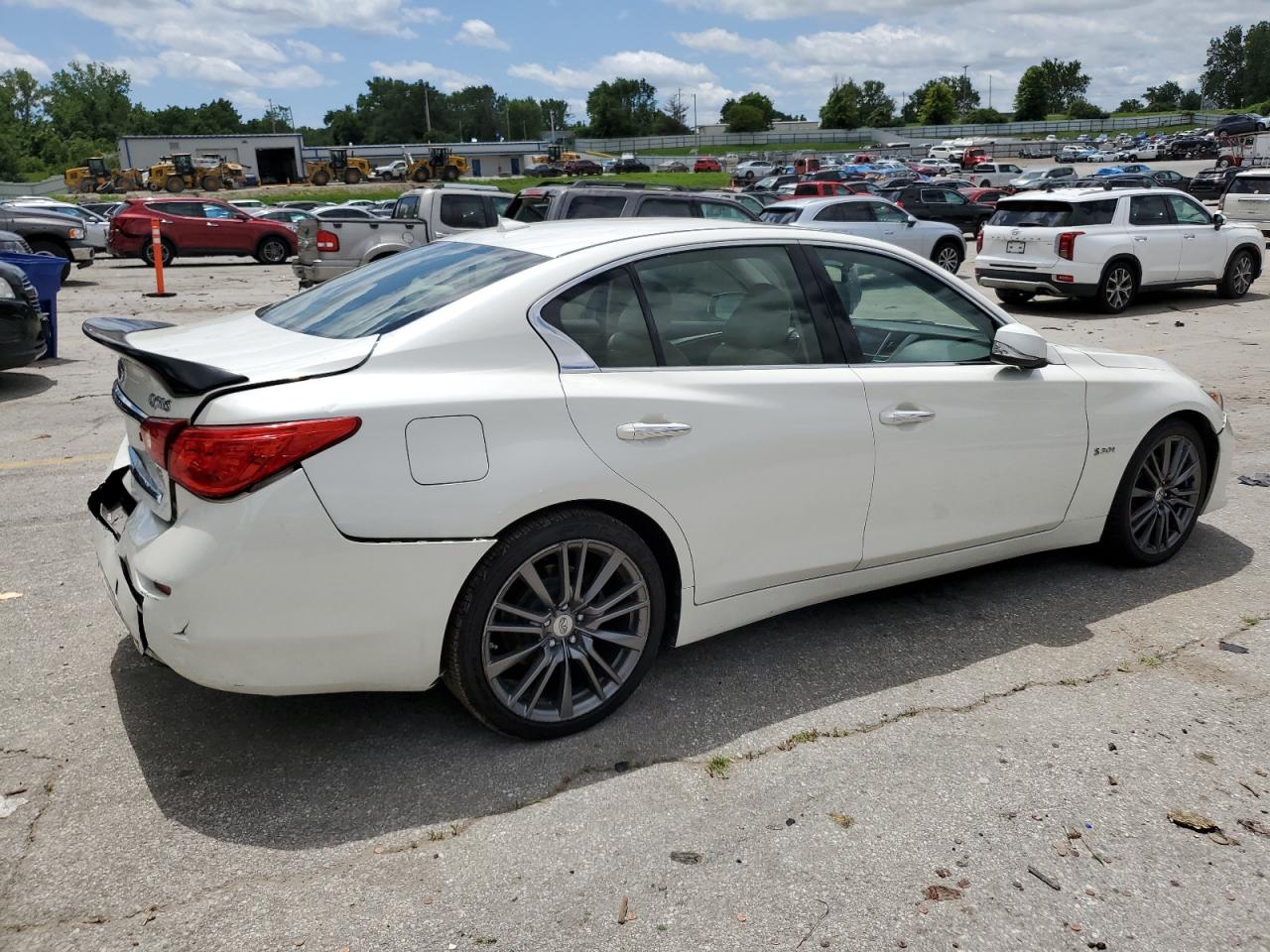 2017 Infiniti Q50 Premium white sedan gas JN1EV7AP1HM732639 photo #4