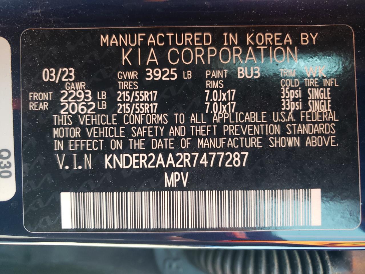 KIA SELTOS 2024 VIN KNDER2AA2R7477287 photo 13