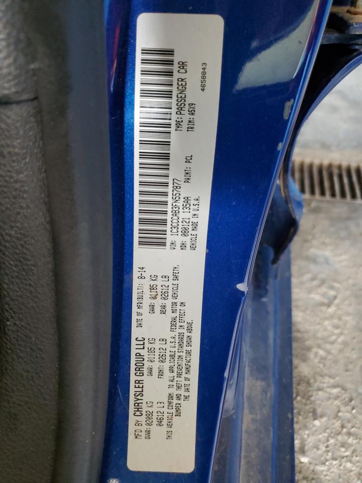 2015 Chrysler 200 Limited VIN: 1C3CCCAB3FN557877 Lot: 62361085