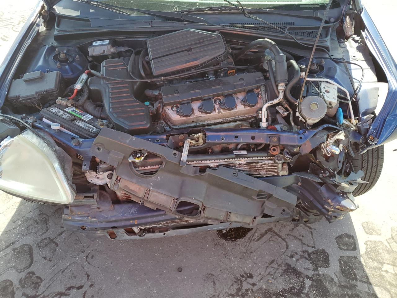 2001 Honda Civic Si VIN: 1HGEM22901L123199 Lot: 61423065