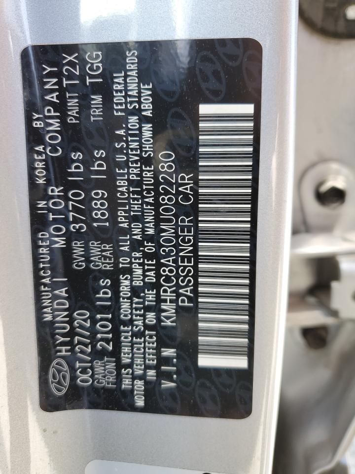 2021 Hyundai Venue Sel VIN: KMHRC8A30MU082280 Lot: 62137145