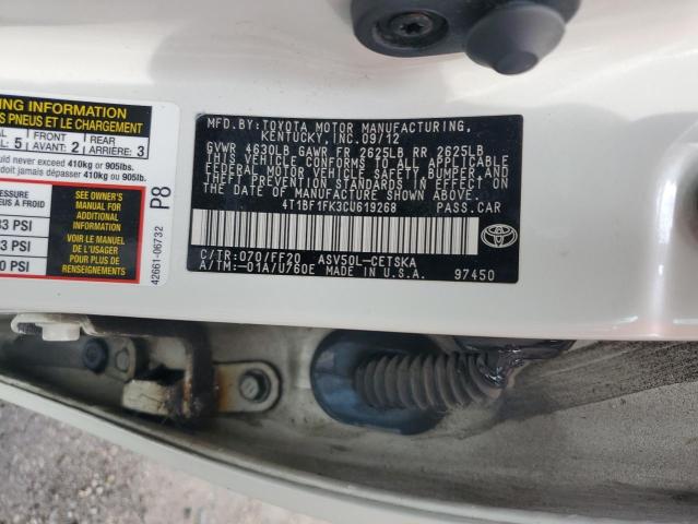 2012 TOYOTA CAMRY BASE  