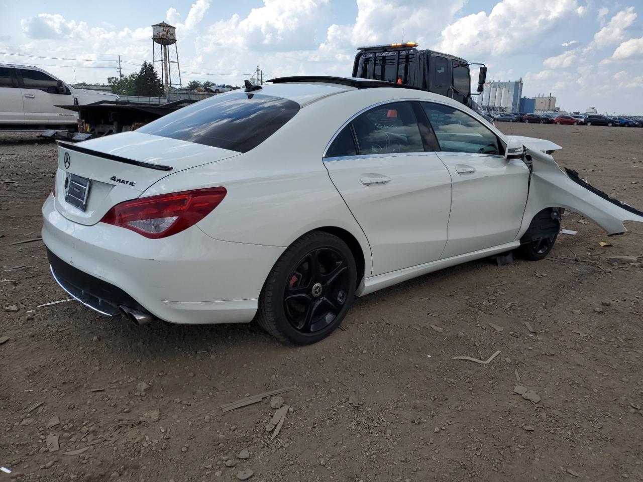 2014 Mercedes-Benz Cla 250 4Matic white sedan gas WDDSJ4GB2EN113291 photo #4