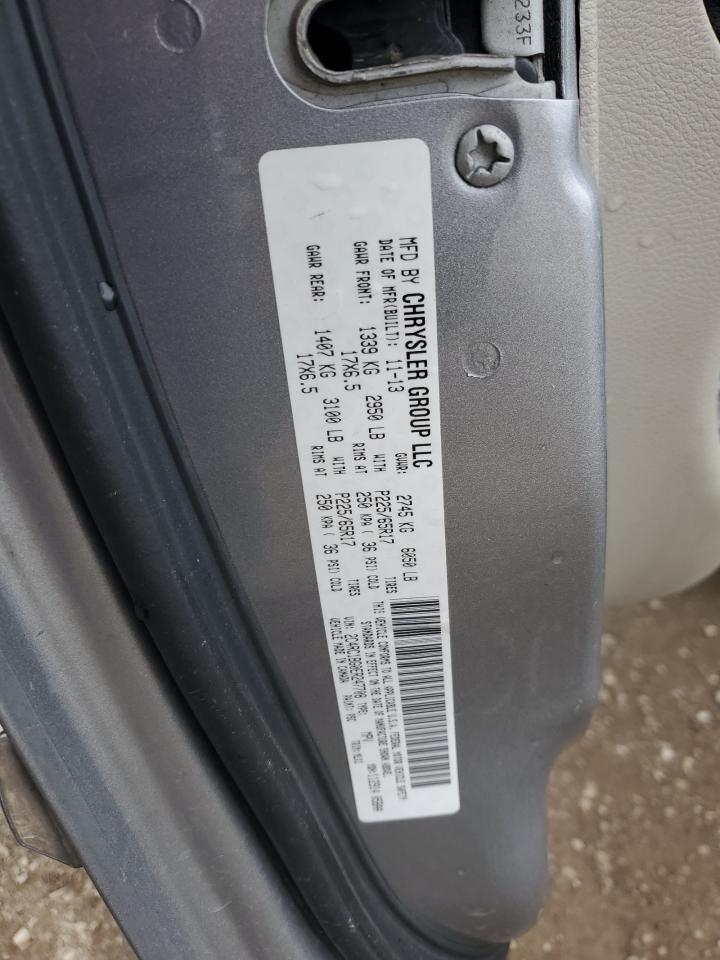 2014 Chrysler Town & Country Touring VIN: 2C4RC1BG0ER247708 Lot: 57983505