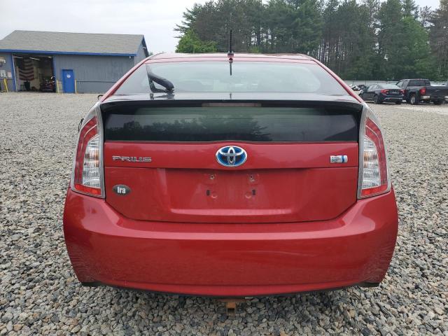 Hatchbacks TOYOTA PRIUS 2014 Czerwony